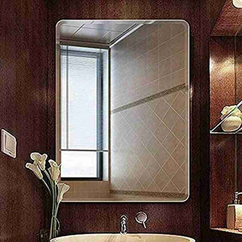 Bevelled bathroom mirror sales