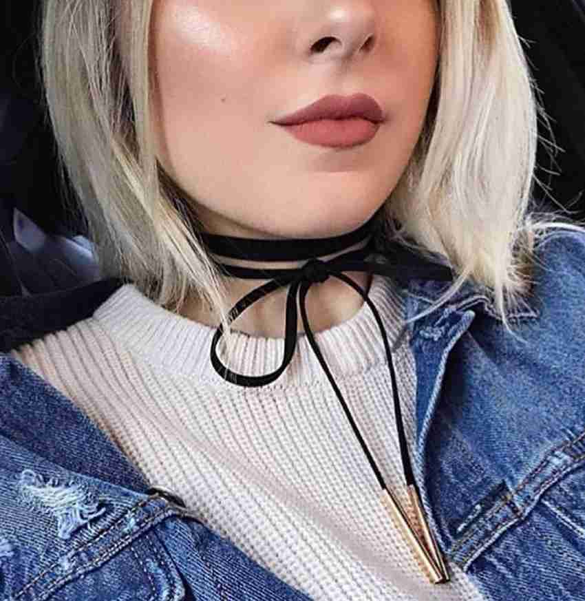Sorellaz Womens Fishing Line Weave Choker Necklace Set Pack of 3 Plastic Choker Price in India Buy Sorellaz Womens Fishing Line Weave Choker Necklace Set Pack of 3 Plastic Choker Online