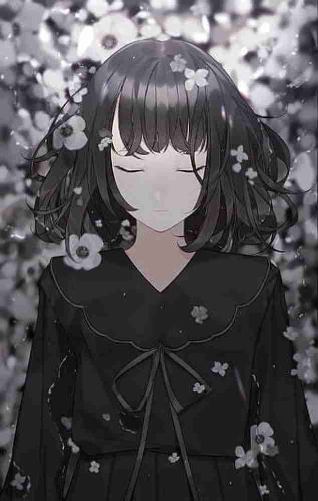 black and white hair anime