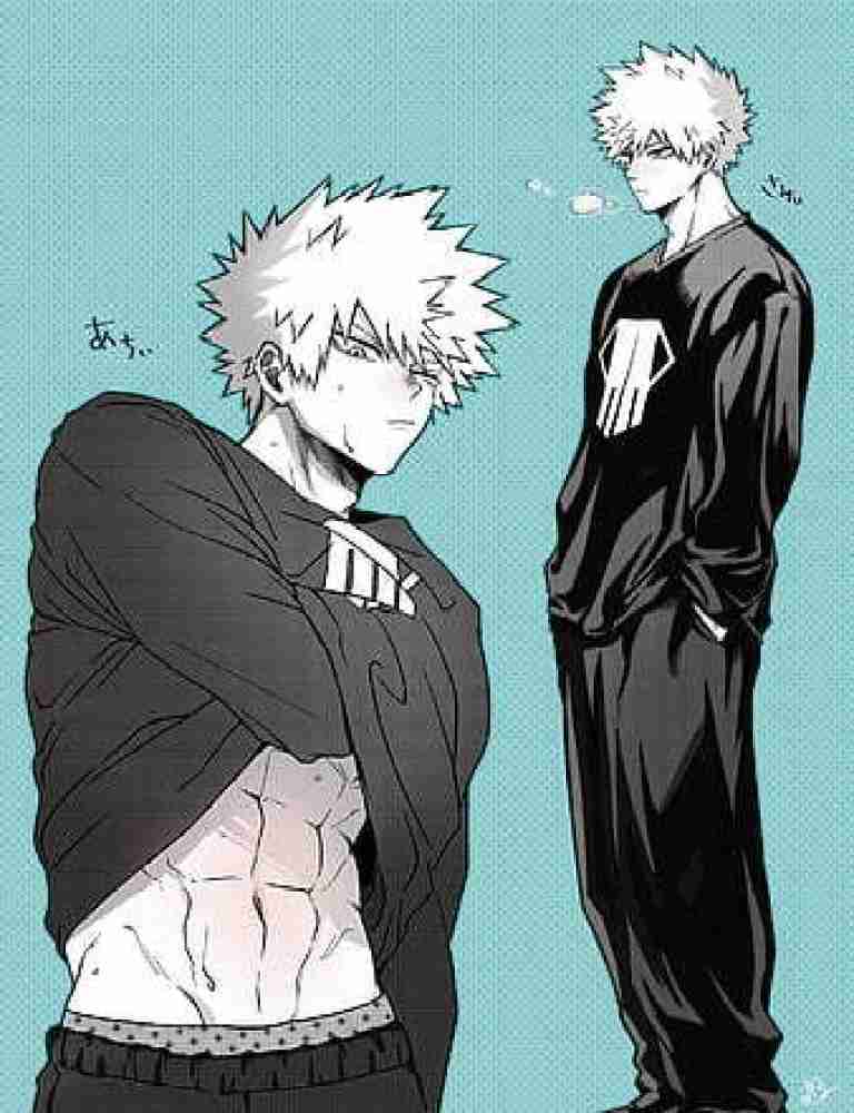 Anime Boys Katsuki Bakugou Blond Hair Muscles Anime Abs Muscular