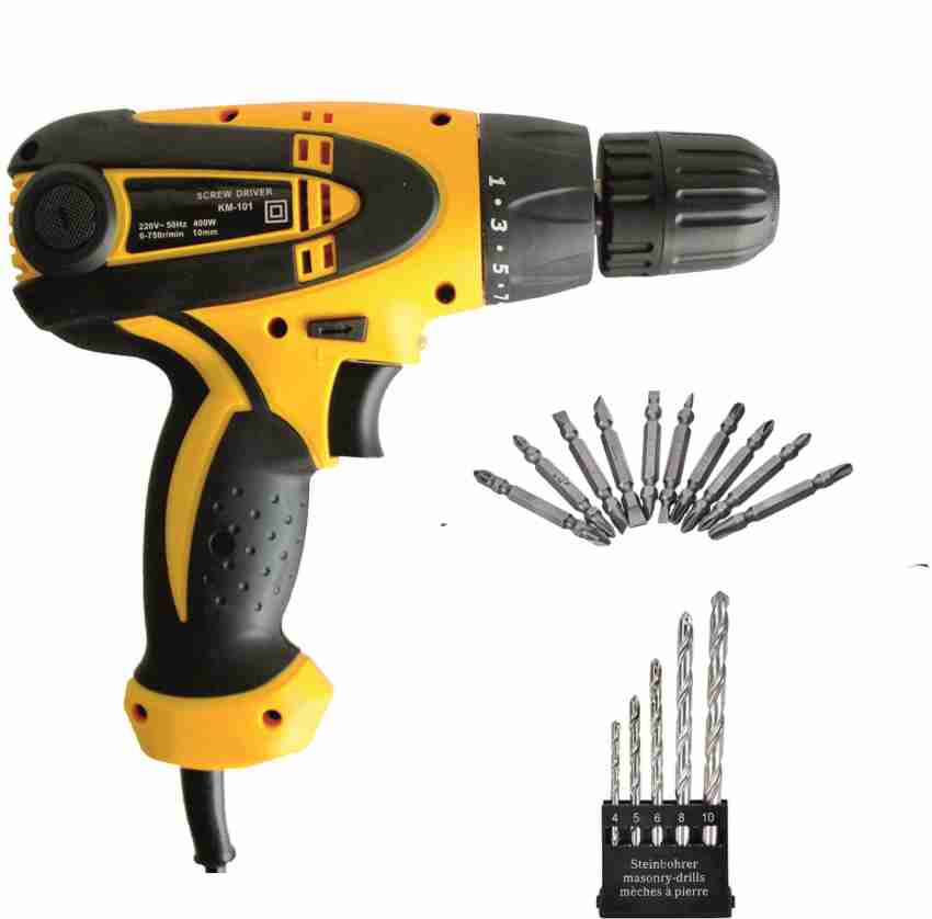 Drill and outlet screwdriver combo