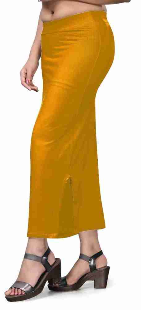  Petticoat Shapewear Skirt for Saree +Readymade Saree Blouse for  Women Stylish(Colour: Mustard Yellow)+ Nada Flat Dori Strings (Cotton) 50  Meters : Clothing, Shoes & Jewelry