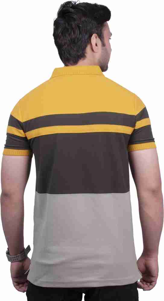 4 Four Squares Colorblock Men Polo Neck Multicolor T-Shirt - Buy 4 Four  Squares Colorblock Men Polo Neck Multicolor T-Shirt Online at Best Prices  in India