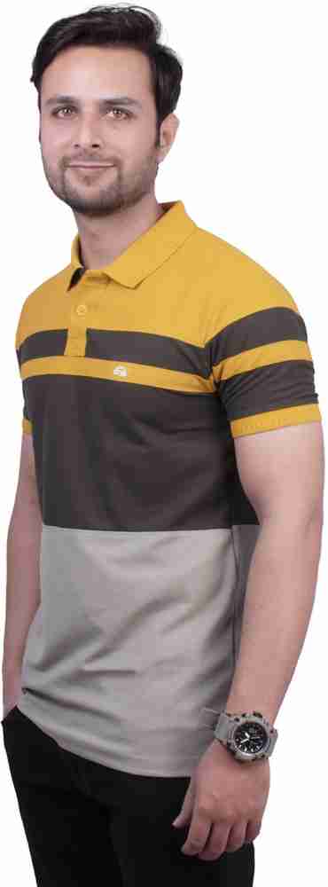 4 Four Squares Colorblock Men Polo Neck Multicolor T-Shirt - Buy 4 Four  Squares Colorblock Men Polo Neck Multicolor T-Shirt Online at Best Prices  in India