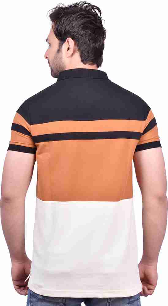 4 Four Squares Colorblock Men Polo Neck Multicolor T-Shirt - Buy 4 Four  Squares Colorblock Men Polo Neck Multicolor T-Shirt Online at Best Prices  in India