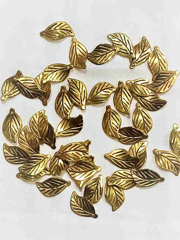 Gemart369 Leaf bead for jewelry making and craft Leaf bead for