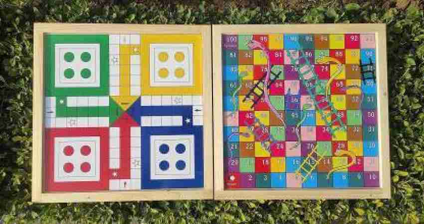 Buy Zhirk Ludo and Snakes & Ladders Big-Premium Multicolour Board