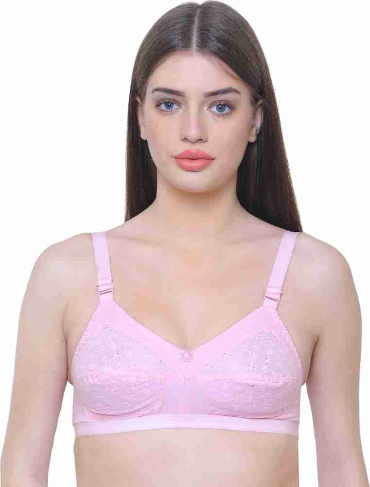 BRABRA Comfortable Full Coverage Non paded Cotton Bra For Women