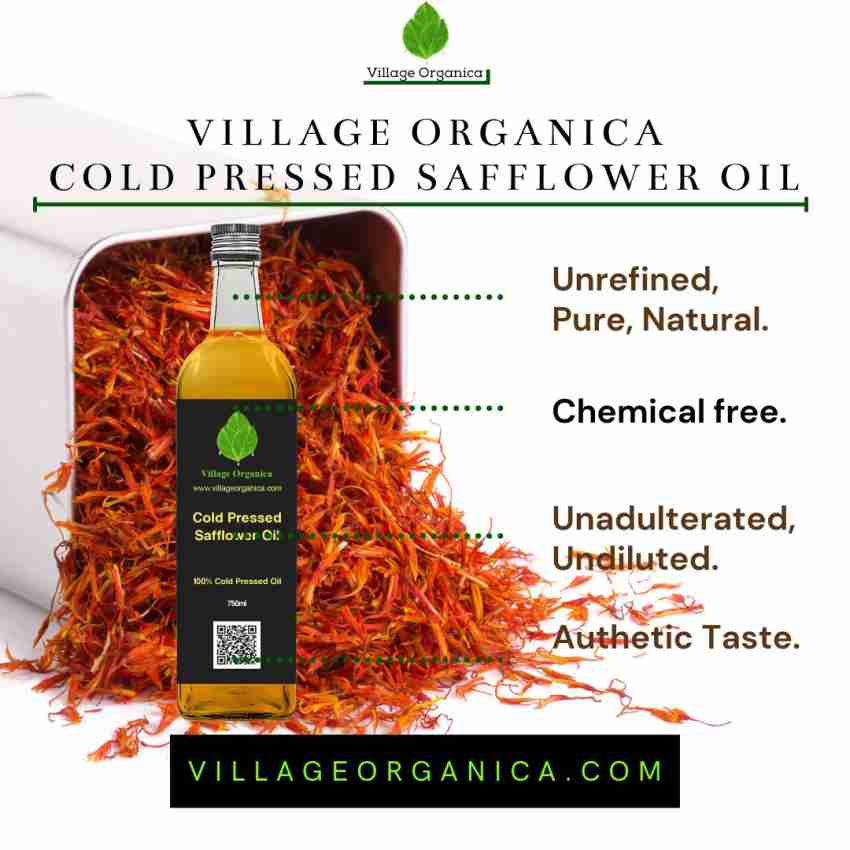 Safflower Oil- Unrefined Cold Pressed