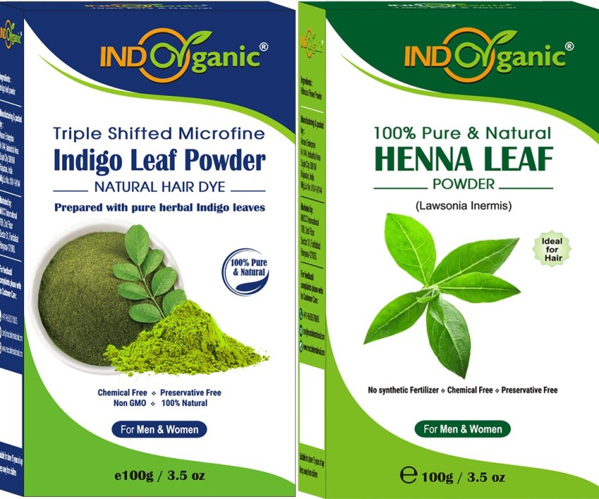 Attar Ayurveda Henna Powder, Indigo Powder Combo Pack - Combo Pack