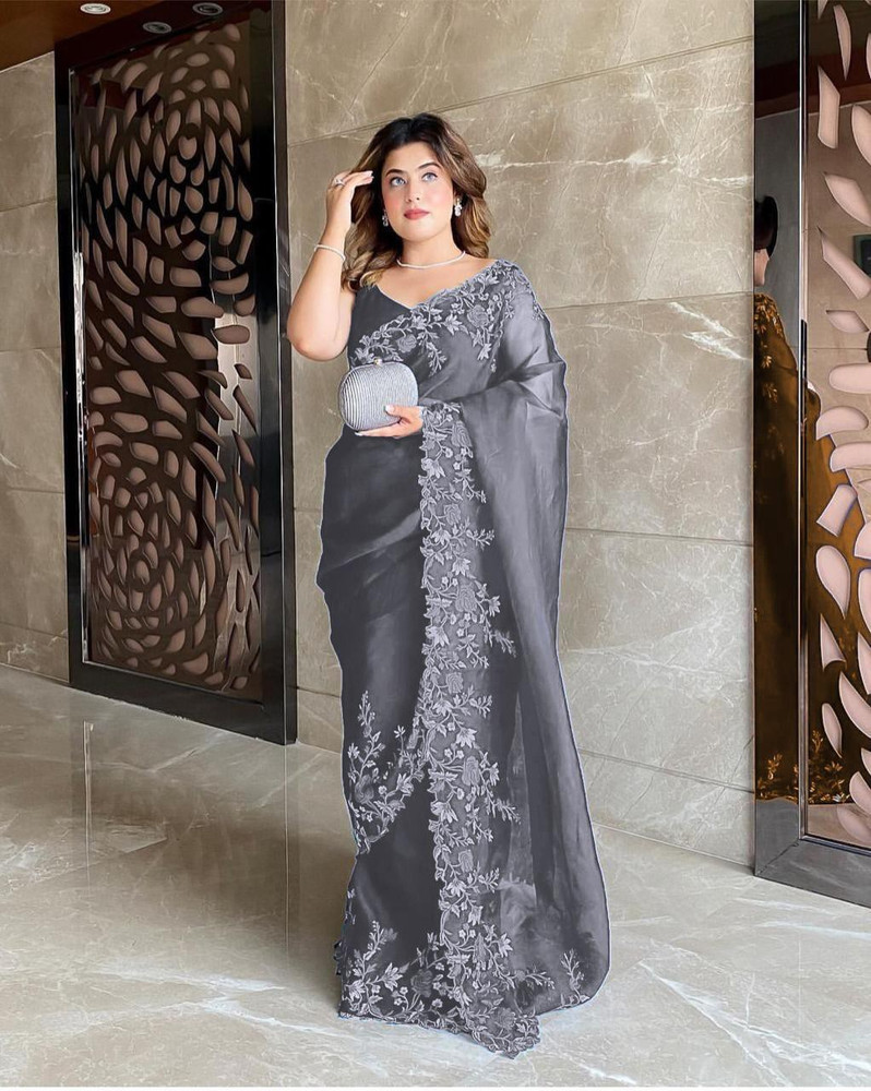 Flipkart organza sarees new arrivals