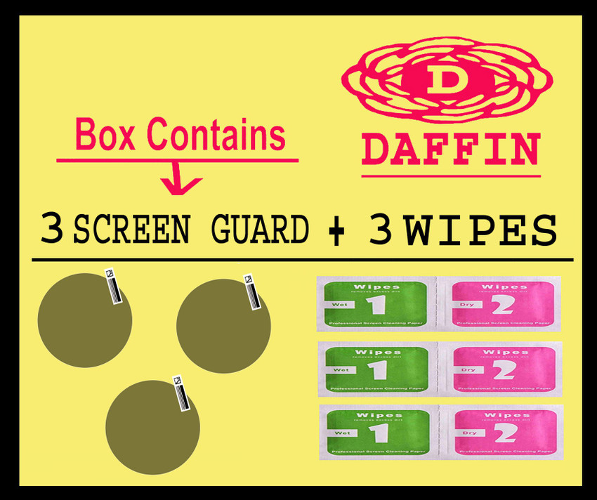daffin Screen Guard for LEMFO LEM7 4G SMARTWATCH daffin