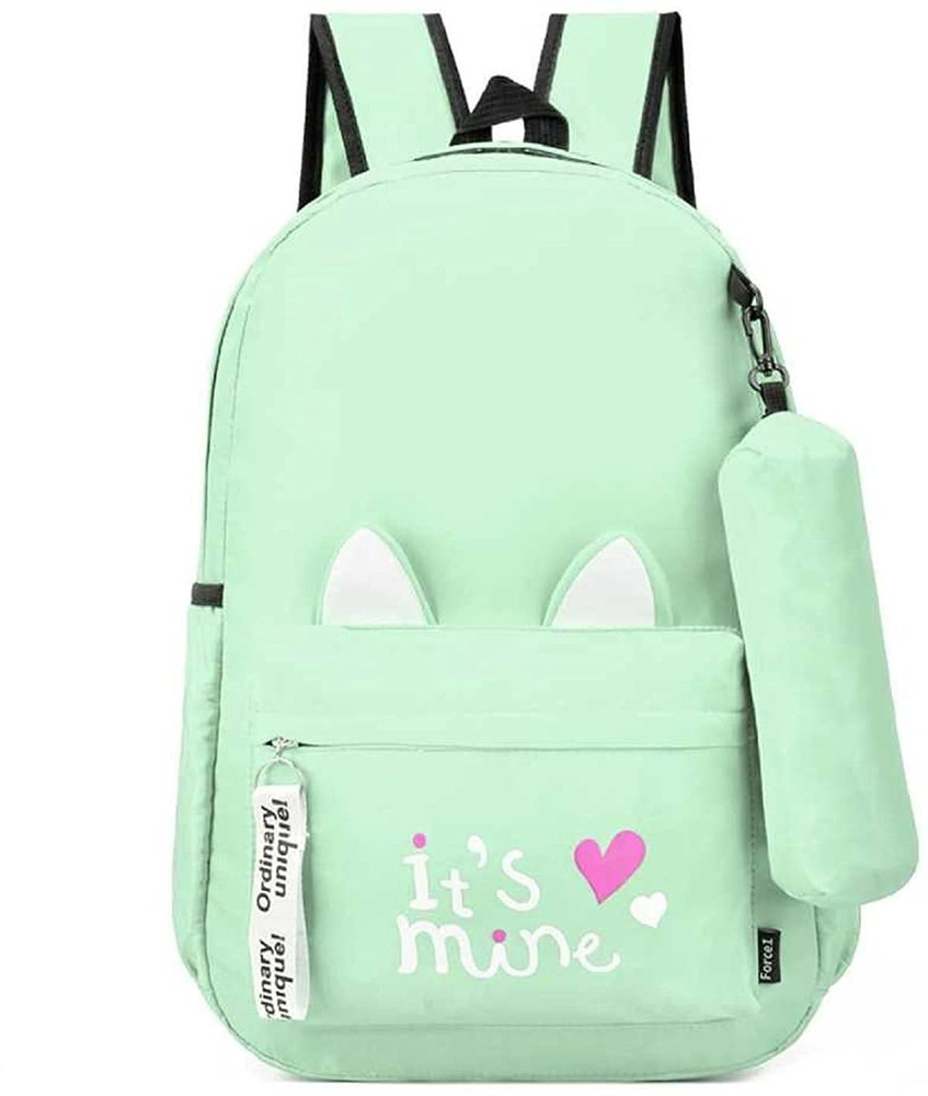 Mint green shop school bag
