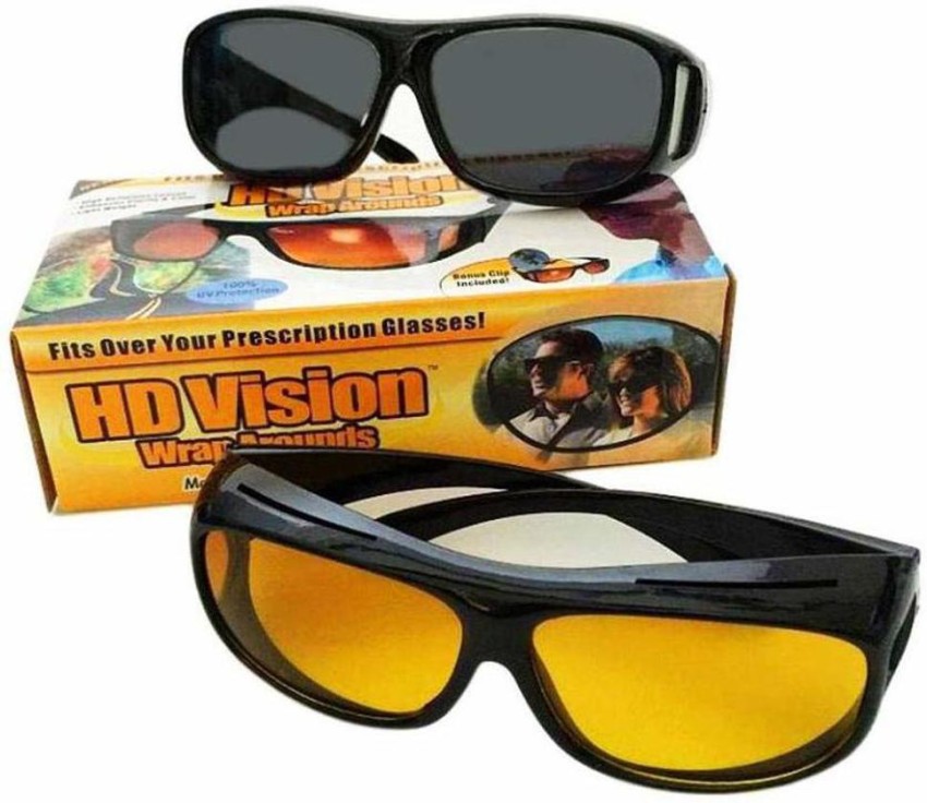 Rbgiit Hd Vision Day Night Unisex Hd Vision Goggles Anti-glare Polarized Sunglasses Men/Women Driving Glasses Sun Glasses Uv Protection All Bikes & Ca