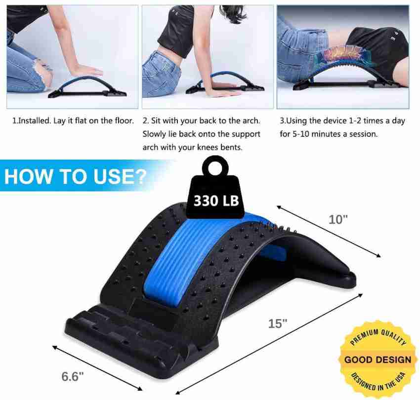 Ehouseall Store Back Stretcher, Backright Lumbar Relief Lower Back  Stretcher, Multi-Level Back / Lumbar Support