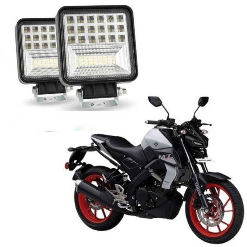 Dvis 42 LED Square Fog Light for Yamaha MT 15 Fog Lamp Motorbike LED for Yamaha 12 V 126 W Price in India Buy Dvis 42 LED Square Fog Light for
