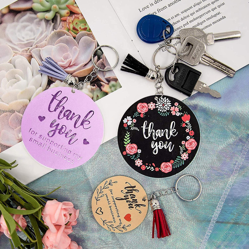 Circle acrylic keychains sales