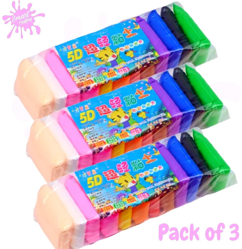 SmartCrafting Air Drying Modeling Clay Plasticine Ultra Light Soft