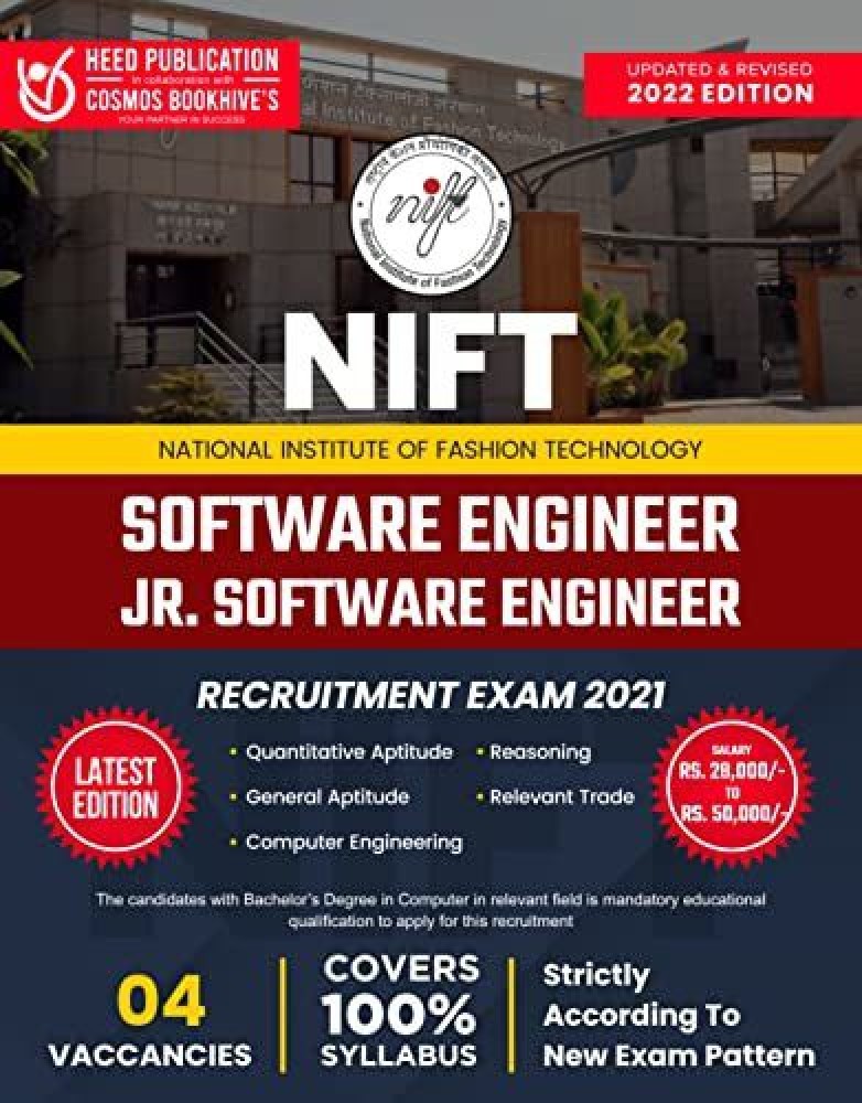 NIFT (National Institute of Fashion Technology) - Software Engineer, Jr.  Software Engineer Recruitment Exam 2021: Buy NIFT (National Institute of  Fashion Technology) - Software Engineer, Jr. Software Engineer Recruitment  Exam 2021 by