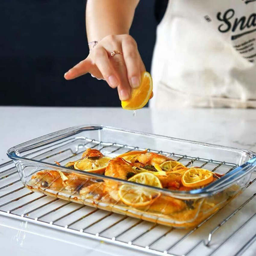 Glass dish in oven best sale