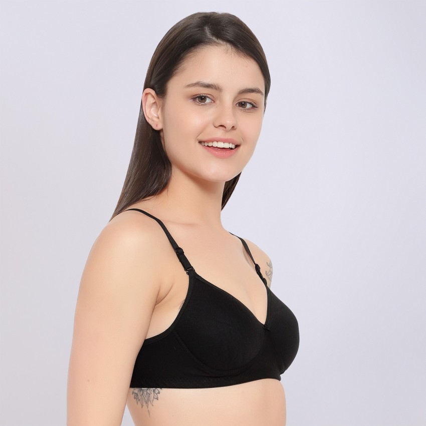 JJAAGG T Super Comfy soft padded 3 hook cotton elastin Bra Women T