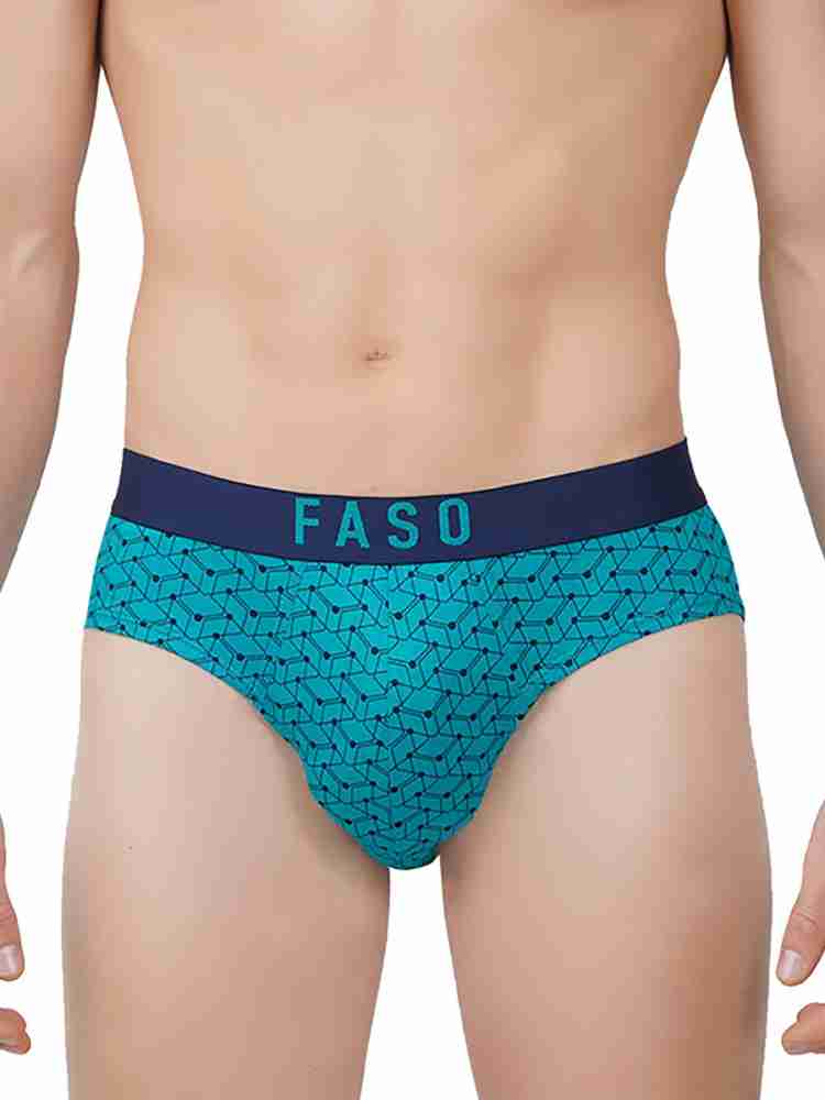 Buy FASO Black Solid Organic Cotton Regular Fit Men's Briefs