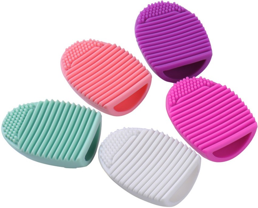 2 X Silicone Makeup Brush Cleaner Pad Washing Scrubber Board Cleaning Mat  Hand