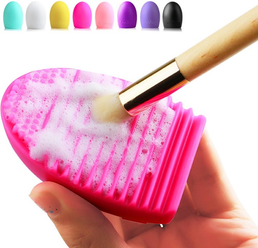 2 X Silicone Makeup Brush Cleaner Pad Washing Scrubber Board Cleaning Mat  Hand