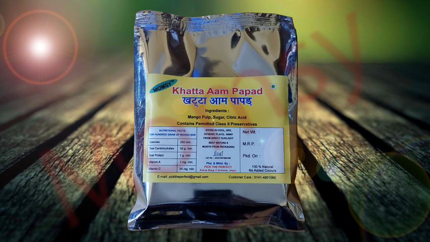 Momsy AMRITSARI KHATTA MEETHA AAM PAPAD-(200GM) Mango Candy