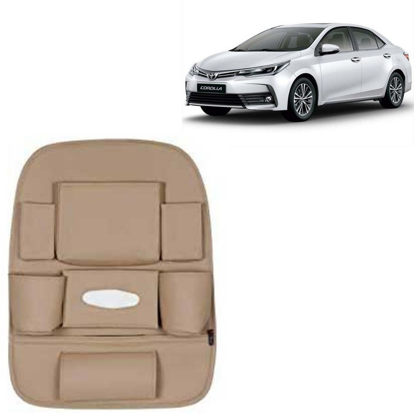 RD Universal PU Leather Car Auto Seat Back Organizer Multi Pocket