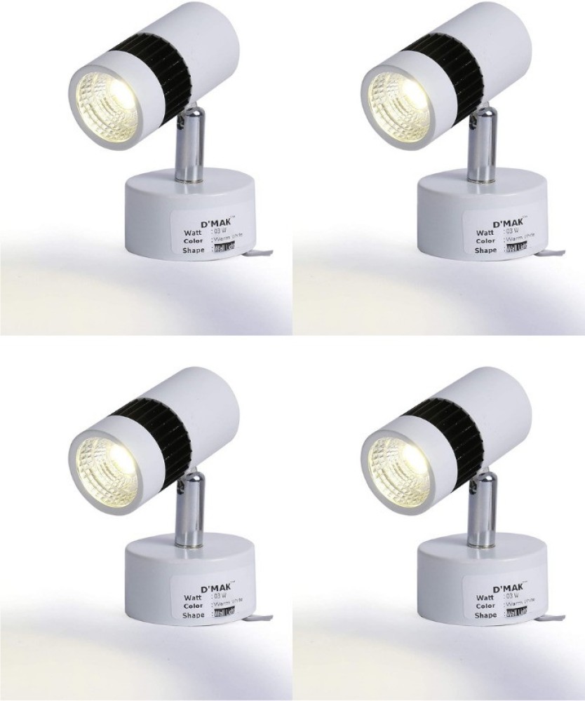 D'Mak 3 Watt Warm White Adjustable 180° LED Spot Wall Track Light