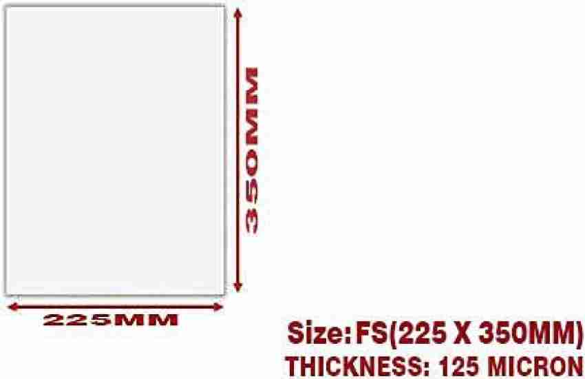 Lamination Sheet For Document, Size: A4 ,Thickness: 125 at Rs 400/sheet in  Surat