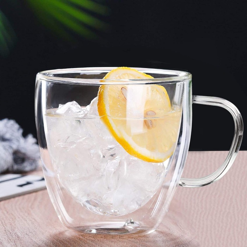 skyunion Glass Single Lemon Tea Cup Glass Green Tea Glass with