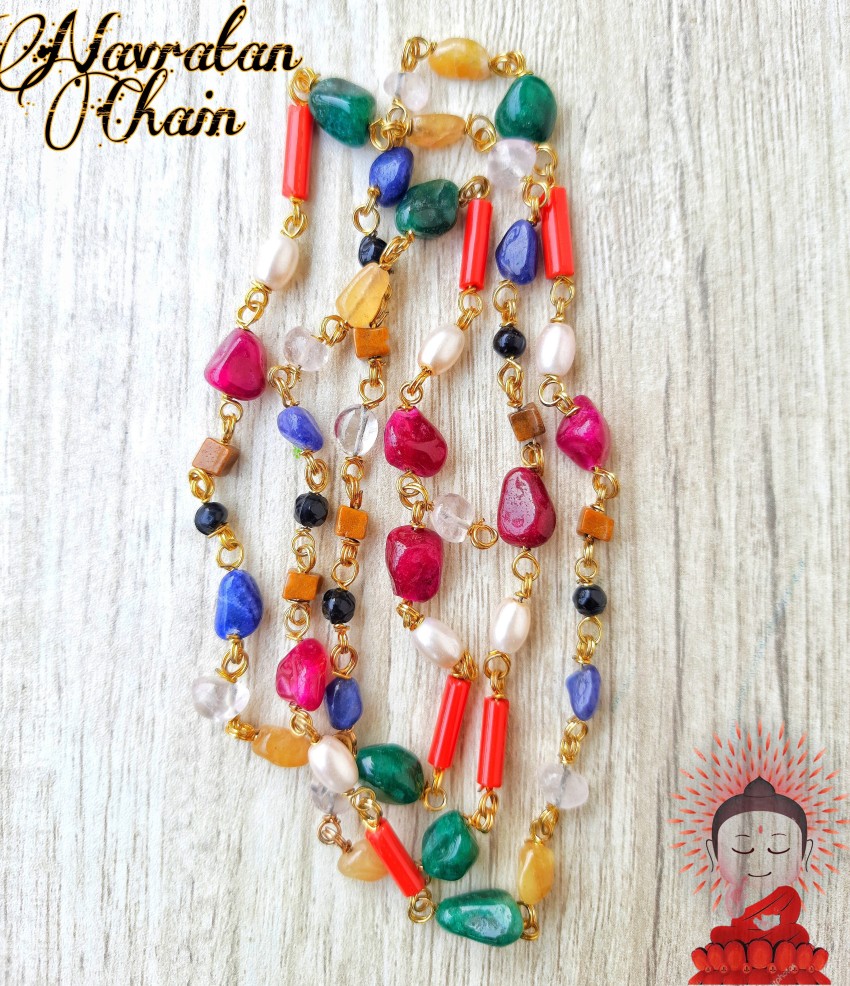 Navaratna beads sale chain