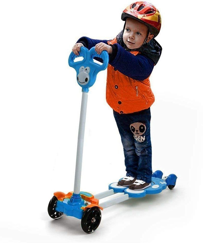 Viha fashion Kick Scooter for Kids 4 Wheeler Foldable Wave