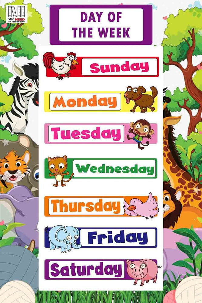 Days Of The Week Chart