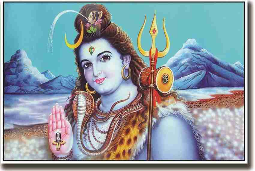 Shiv God and Himalayas ON GOOD QUALITY HD QUALITY WALLPAPER POSTER