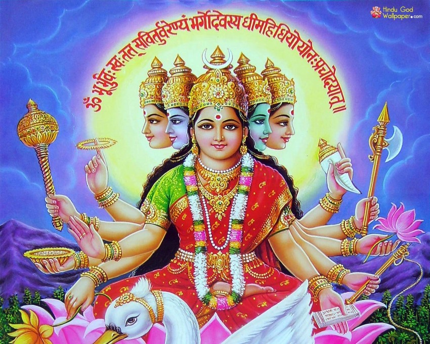 Maa Nav Durga HD Wallpaper with Durga Photos  Images Download
