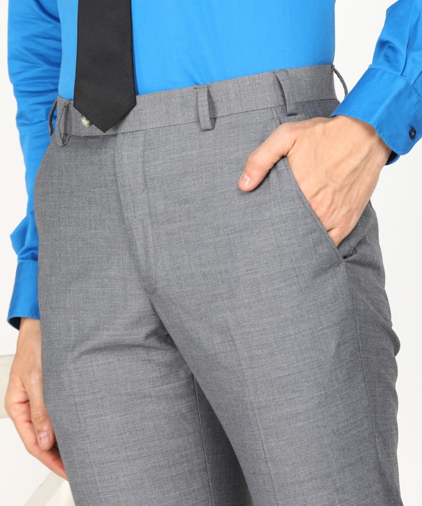 Buy Next Look Mens Straight Fit Formal Trousers SCTX00016H5Medium  Khaki30 at Amazonin