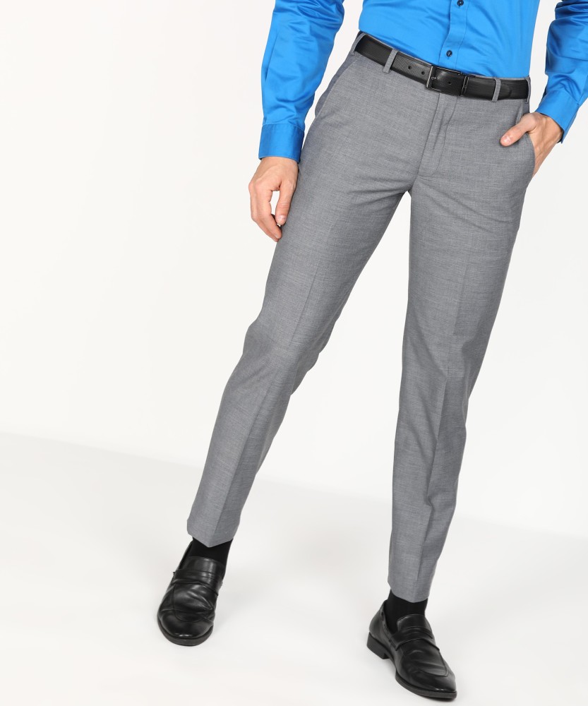 Stripe Formal Trousers In Grey B91 Tim