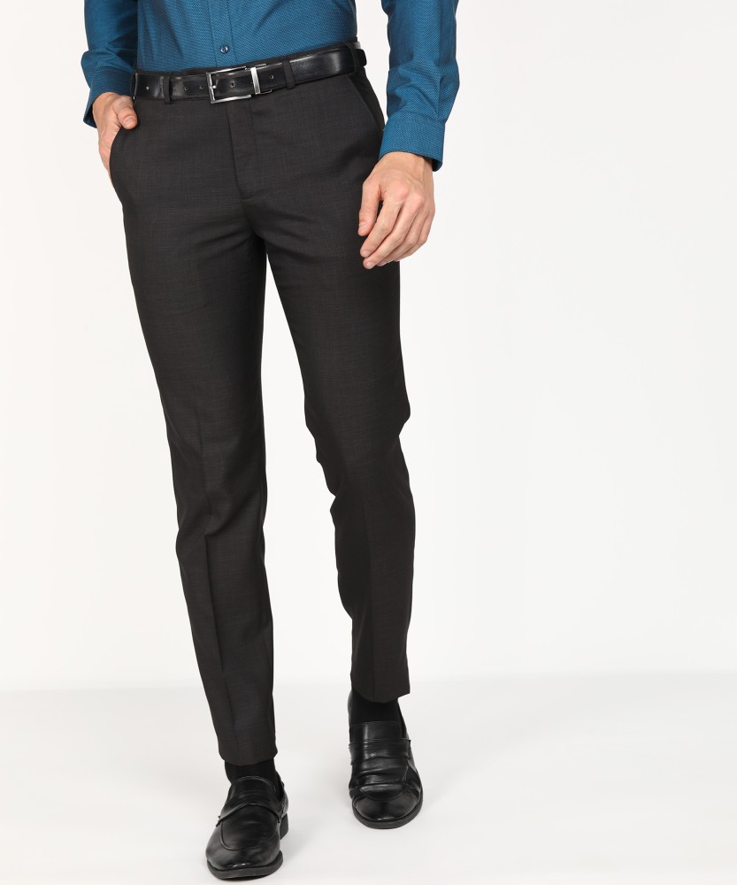 JadeBlue Formal Trousers  Buy JadeBlue Mens Solid Black Terry Rayon  Classic Fit Formal Trouser Online  Nykaa Fashion