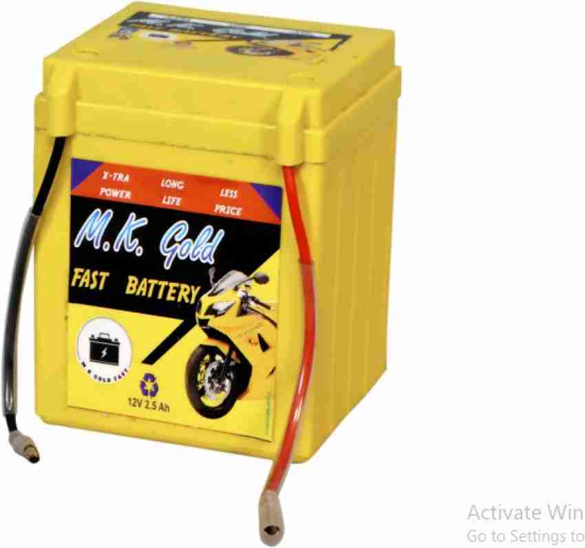 SSK GOLD FAST 2.5Ah Two Wheeler Battery 2.5 Ah Battery for Bike Price in India Buy SSK GOLD FAST 2.5Ah Two Wheeler Battery 2.5 Ah Battery for Bike online at Flipkart