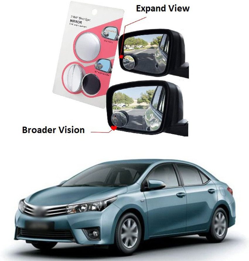 PRTEK Manual Blind Spot Mirror For Toyota Corolla Altis Price in