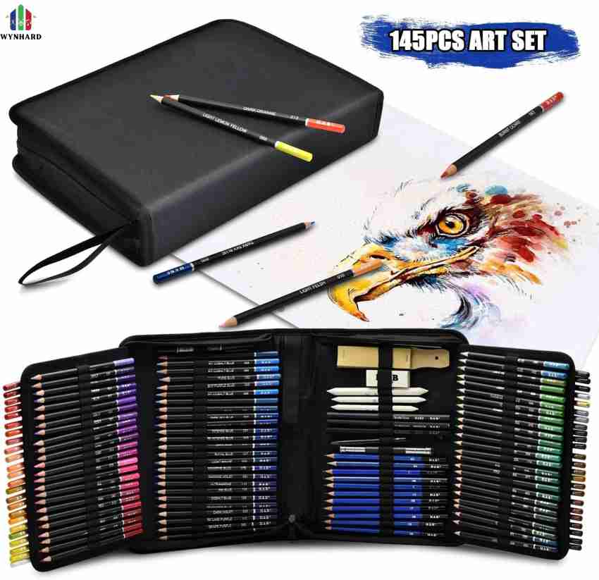 Wynhard 145 Pcs Artist sketch pencil set Drawing