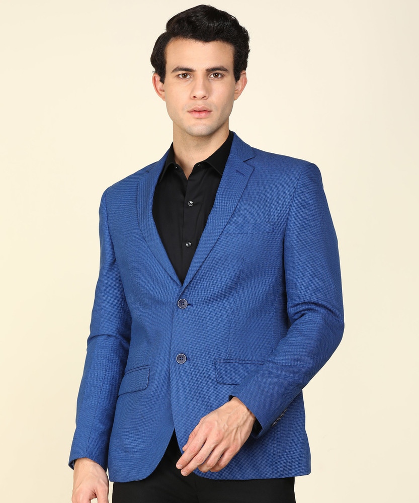 PARK AVENUE Self Design Single Breasted Formal Men Blazer Buy