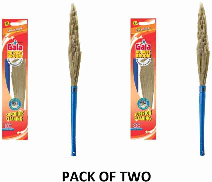 Gala No Dust Broom XL for Floor Cleaning, Long Handle Broom Stick for Home  Floor Cleaning