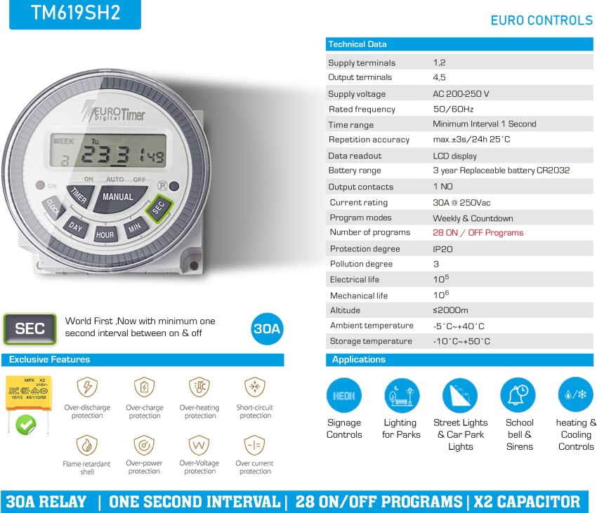 TM-233 DIGITAL SINGLE LINE TIMER