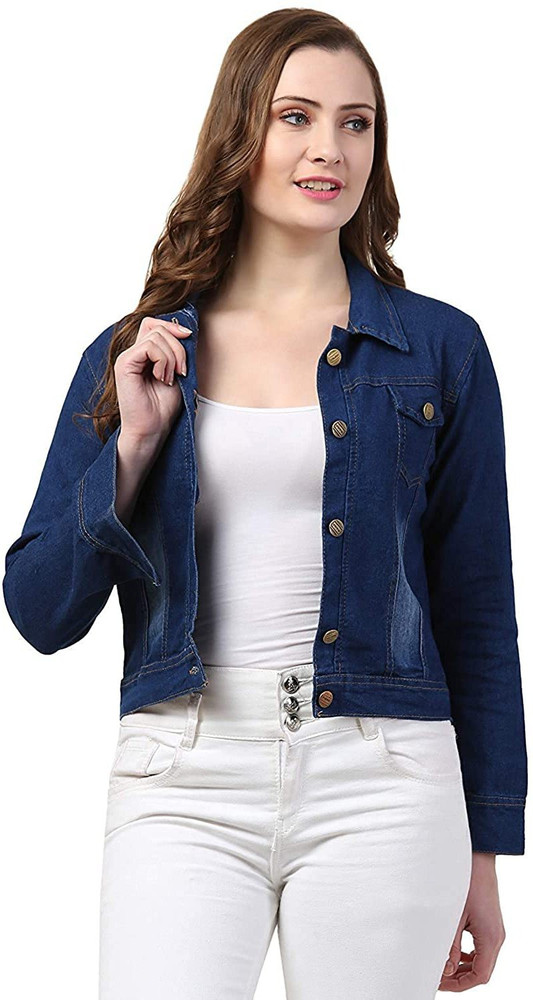 AYESHA CLOTHING 3/4th Sleeve Solid Women Denim Jacket - Buy AYESHA CLOTHING  3/4th Sleeve Solid Women Denim Jacket Online at Best Prices in India |  Flipkart.com