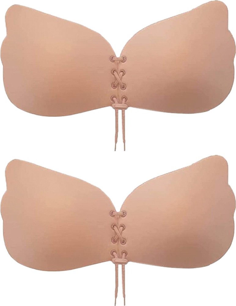 Strapless Backless Bra Silicone Self-adhesive Stick On Gel Push Up