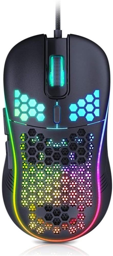 RETRACK Lightweight Gaming Mouse, Wired USB PC Gaming Mice with Ultralight Honeycomb  Shell, RGB Chroma LED Light, 7200 DPI Adjustable, Programmable 6 Buttons  Mouse Wired Optical Gaming Mouse - RETRACK 